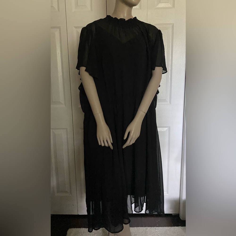 Torrid Mini Chiffon Smocked Dress 6X NWT